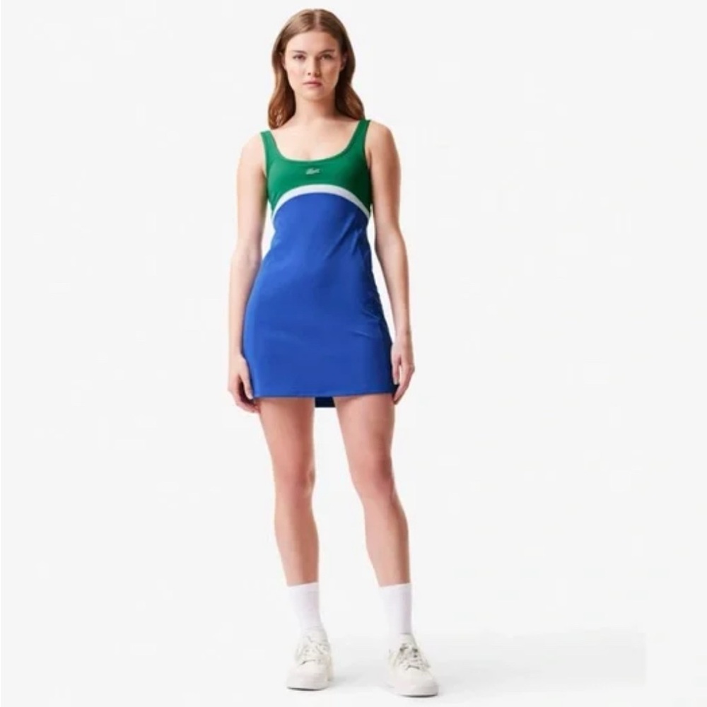 Lacoste Women's Blue and Green Dress